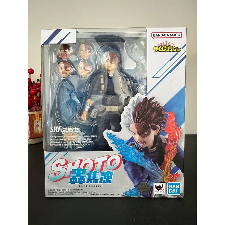 Bandai Genuine SHF My Hero Academia Todoroki Shoto Bakugou Katsuki Ochaco Uraraka Dabi Anime Action Figure Model Toys Gift Kid
