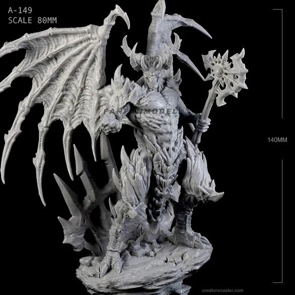140MM Resin Figure Kits Hell Warcraft Resin Soldier self-assembled A-149