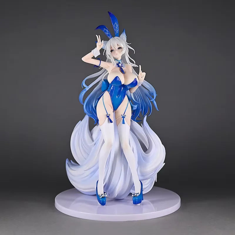 Anime Figures Azur Lane Gk Shinano Beautiful Girl Ornament Bunny Girl Trendy Toys Desktop Children Doll Model Gift Collectibles