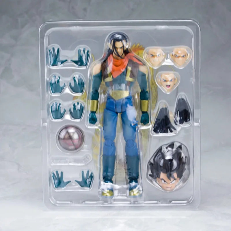 Bandai Genuine SHF Dragon Ball SUPER ANDROID 17 Anime Action Figure Collectible Joints Movable Model Toy Ornaments Gift Children