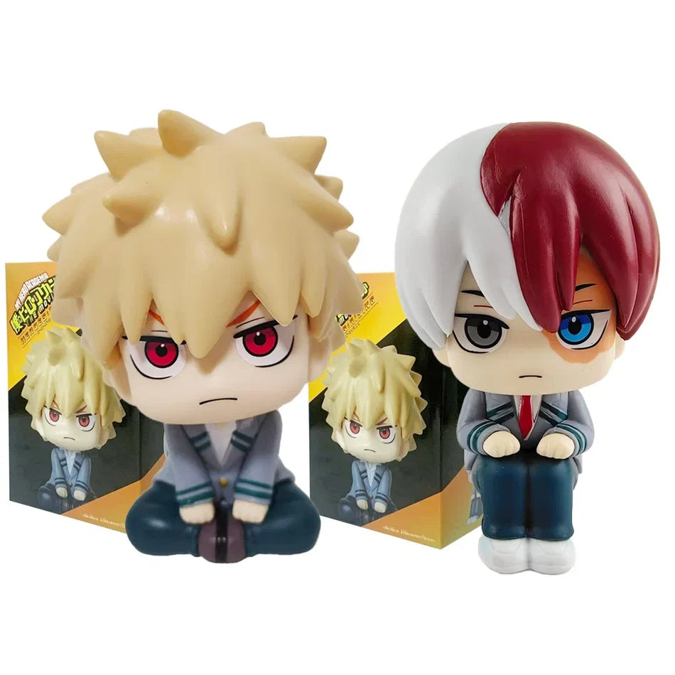10cm Boku no Hero Academia Anime Figure Midoriya Izuku Action Figure Bakugo Katsuki/Todoroki Shoto Figurine PVC Collection Toys