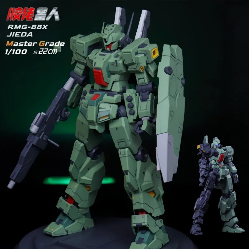 New Plamo Loving Alien Mg 1/100 Jieda Jeda Rgm-88x Assembly Model Kit Action Figure Robot Plastic Model Kits Collectible Toys