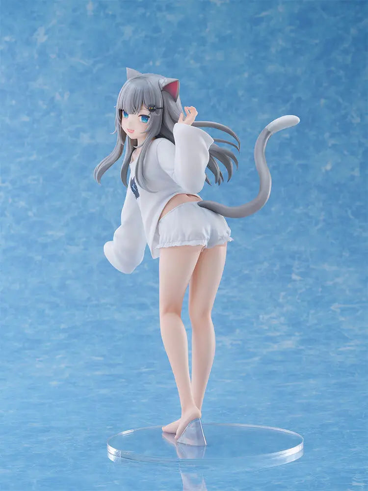 20cm Nachoneko Channel Anime Girl Figure Nachoneko Hennyano Action Figure Cute Cat Kanako Figurine Collectible Model Doll Toys
