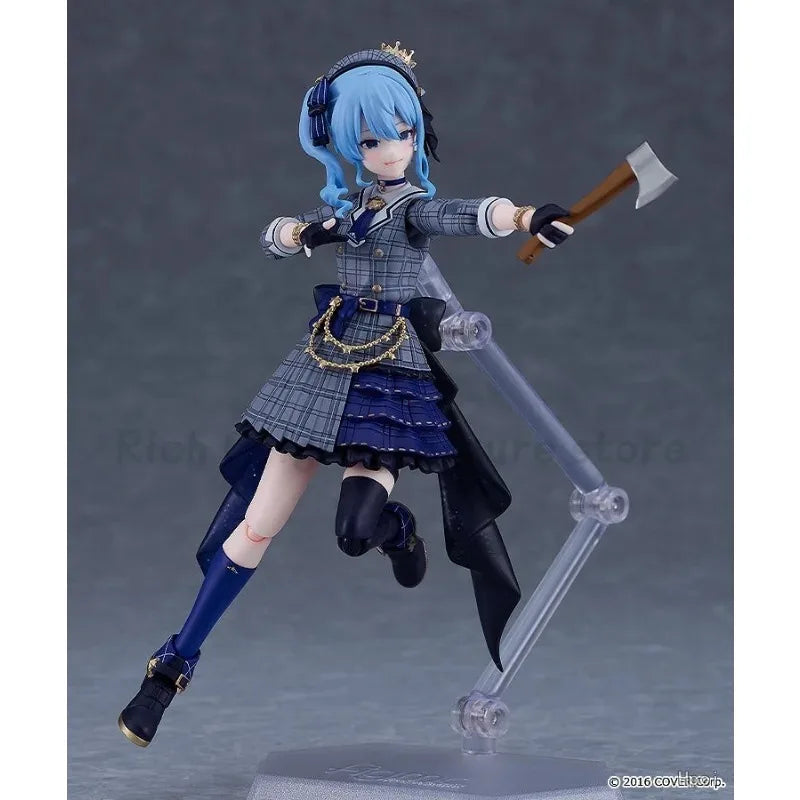 【In Stock】Original Max Factory Figma # 642 Hololive  Hoshimachi Suisei Anime 1/12 Action Figure Model Toy Ornament