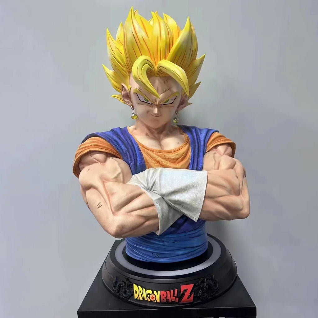 82cm Dragon Ball Anime Peripheral Vegeta Bej Ta Yonsei Super Saiyan Oversized 1:1 Statue Collection Big Ornament Model Gift Toys