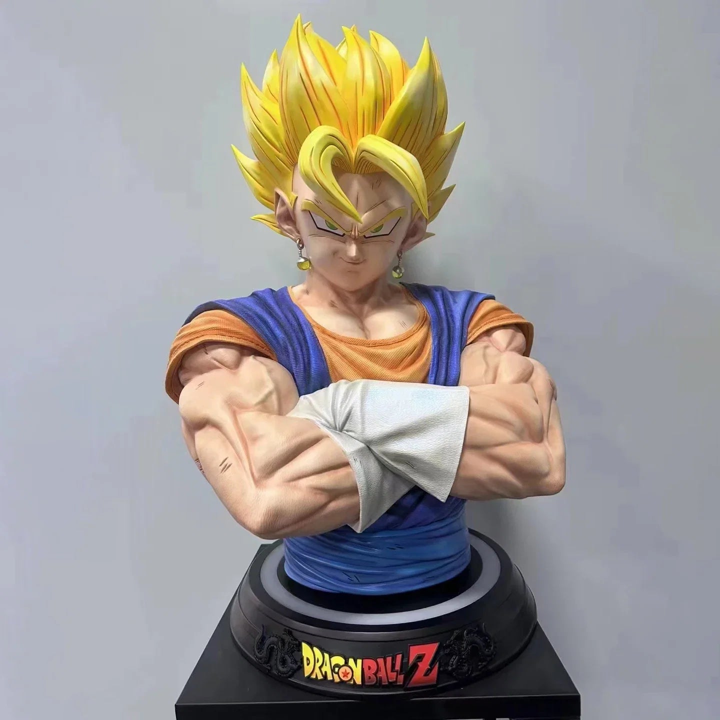 82cm Dragon Ball Anime Peripheral Vegeta Bej Ta Yonsei Super Saiyan Oversized 1:1 Statue Collection Big Ornament Model Gift Toys