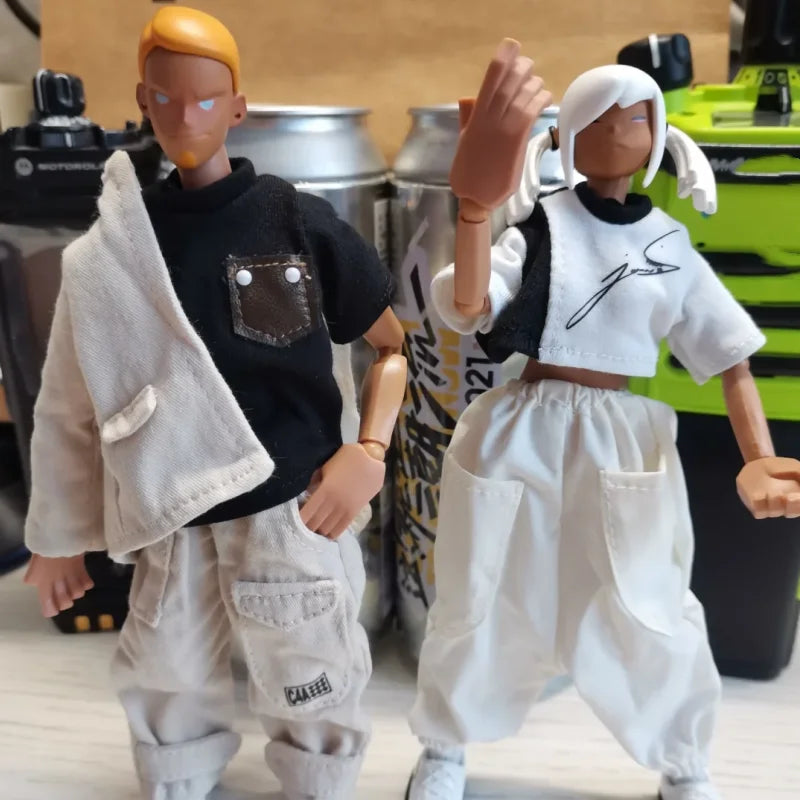 Come4arts Hip-Hop Street Dance Series Anime Figures Trendy Fashion Movable Toy Collection Decoration Model Toys For Boys Gift