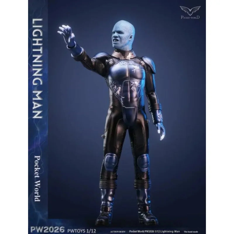 PWTOYS Original 1/12 Mobile Doll Soldier Handheld Model Series Lightning Man Anime Action Figure Model Toys Model Gifts for Boys
