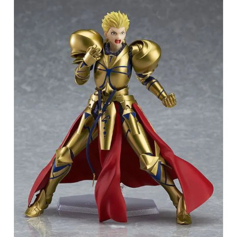 Max Factory Figma #300 Gilgamesh-160mm PVC/ABS Doll Movable Joints Armor Accents All-Ages Collectible Anime Figurine with Stand