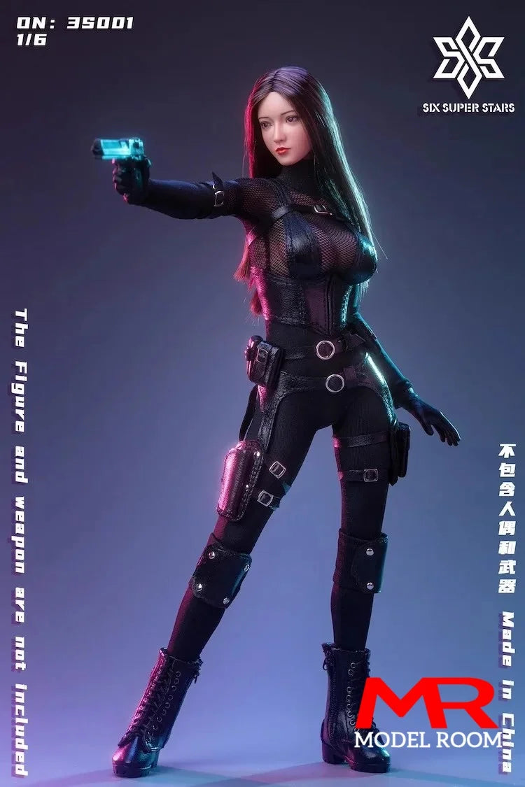 3STOYS 3S001 3S002 1/6 Scale Female Agent Combat Suit Night Walk Suit Clothes Model Fit 12'' TBL 10D Soldier Action Figure Body