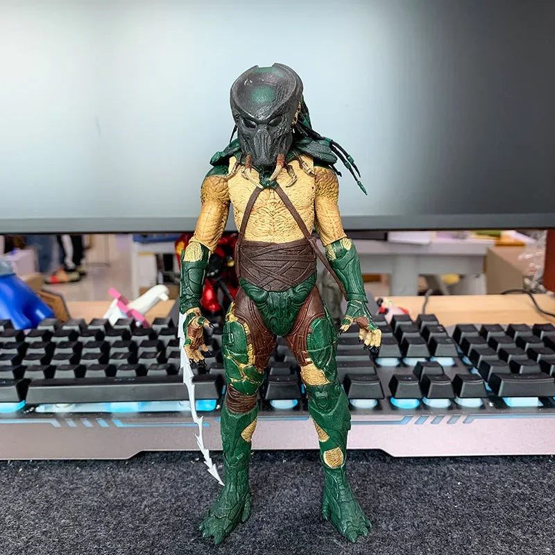 Genuine Neca Elephant Eagle Face Game Edition Iron Blood Legion Camouflage Predator Warrior 7inch Action Figure Collection Model