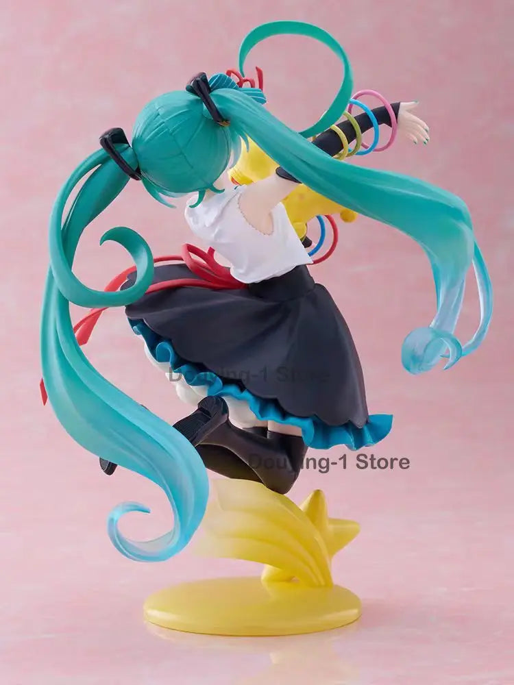 In Stock Taito Hatsune Miku × Rody 39 Linkage Commemorative Figurine 15cm PVC Genuine and Brand New Action Figure