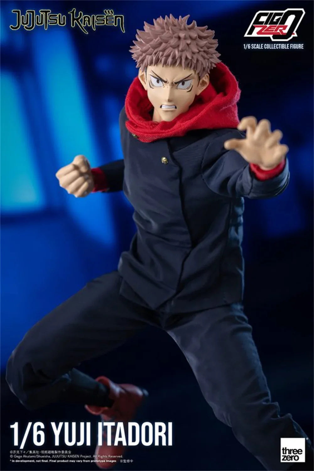Threezero 3Z03740M0 1/6 Scale Anime Jujutsu Kaisen Male Character Itadori Yuji Full Set 12" Action Figure Model Toys