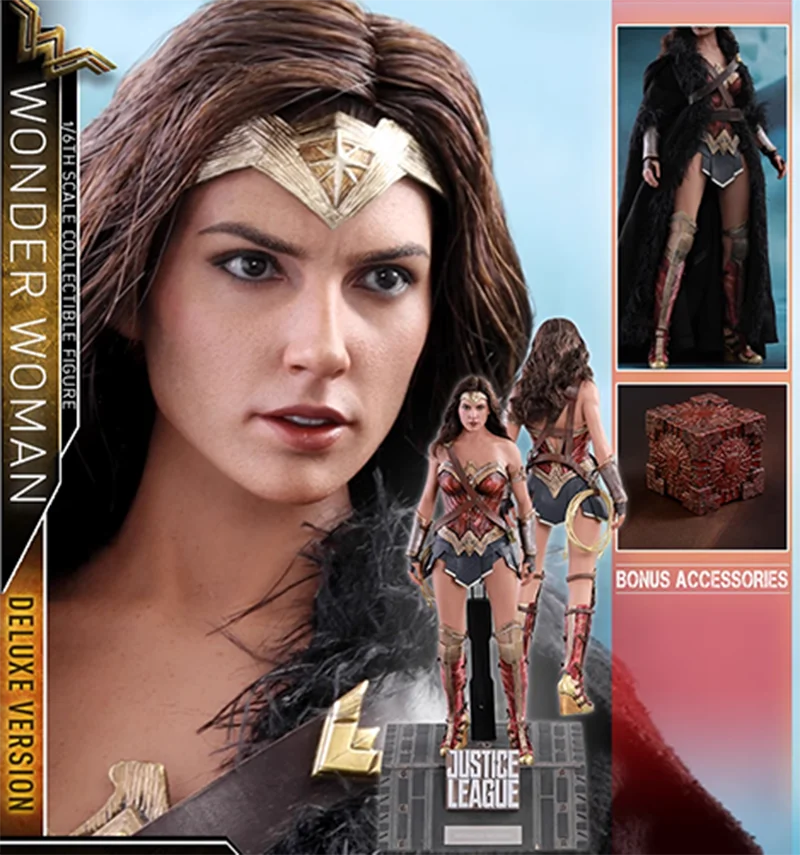Original HOTTOYS 1/6 MMS451Justice League Wonder Woman Action Figure Model Toys12-inch Collection Scene Ornament Gift