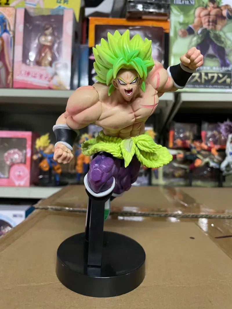 Dragon Ball Z Broly Figure Movable Super Saiyan 3 Son Goku Anime Action Figure Collection Doll Figurine 21cm Model Toys Model