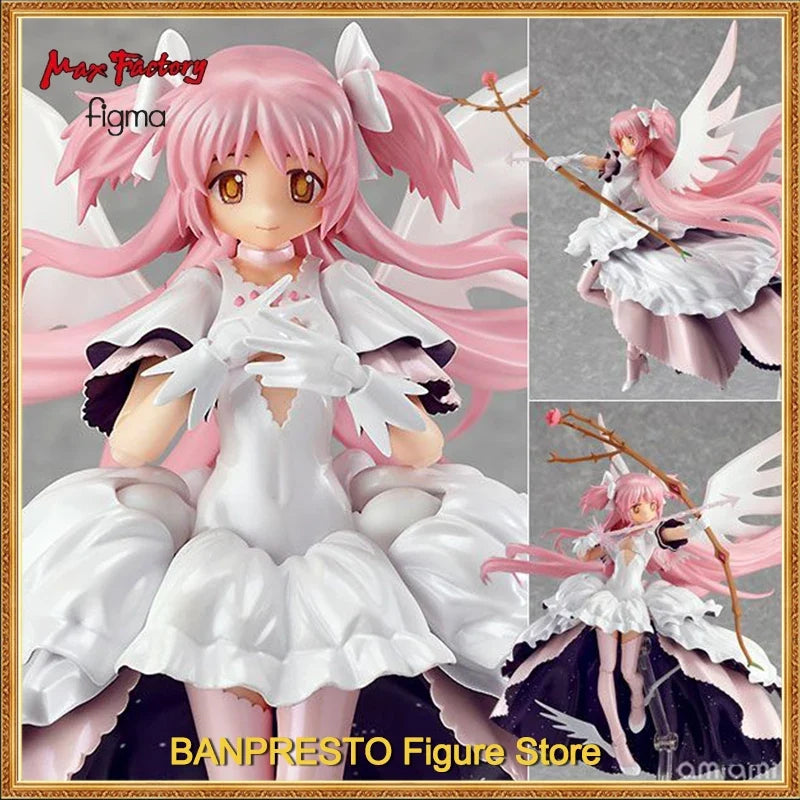 Original In Stock Max Factory Figma 165 Madoka Kaname PUELLA MAGI MADOKA MAGICA Anime Figure Boxed Brand New Toy Gift Model