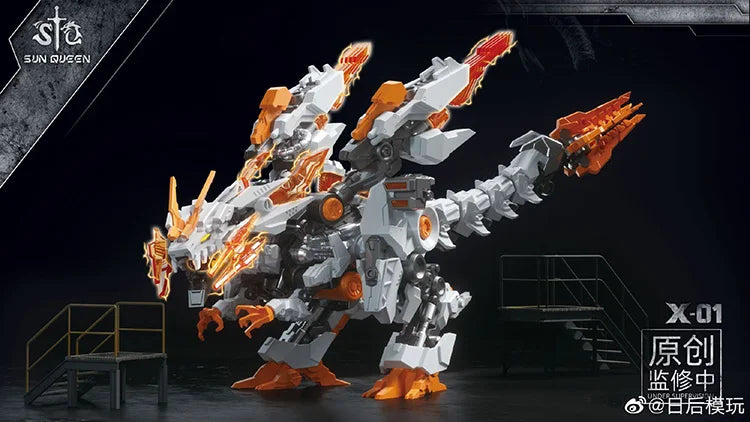New Sun Queen Assemble Toy Model X-01 X01 Destiny ZOIDS Dinosaur Action Figure Robot Toys in stock