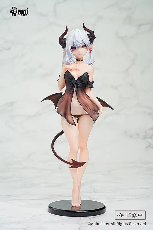 Judai 28cm Original AniMester Little Demon Lilith Cynthia JK Bunny Chasing Eye Devil Girl PVC Action Figure Model Toys