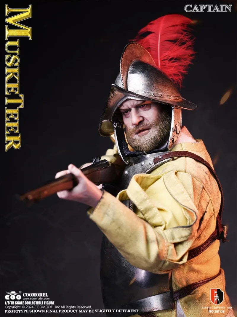 In Stock COOMODEL SE138 SE139 1/6 Male Spanish Soldier Warrior Musket Infantry Full Set Delicate 12in Action Figure Model