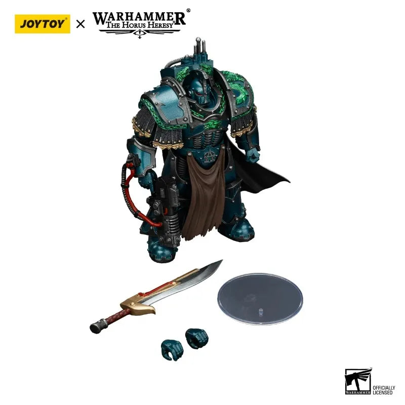 JOYTOY Warhammer 1/18 Action Figures Alpha Legion Legion Praetor in Cataphractii Terminator Armour Model Decor Desktop Ornament