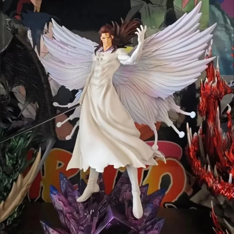 Bleach Blue Aizen Sasuke Butterfly Transformation Anime Action Figure Collectible Model Statue 32cm Tabletop Decoration Gift