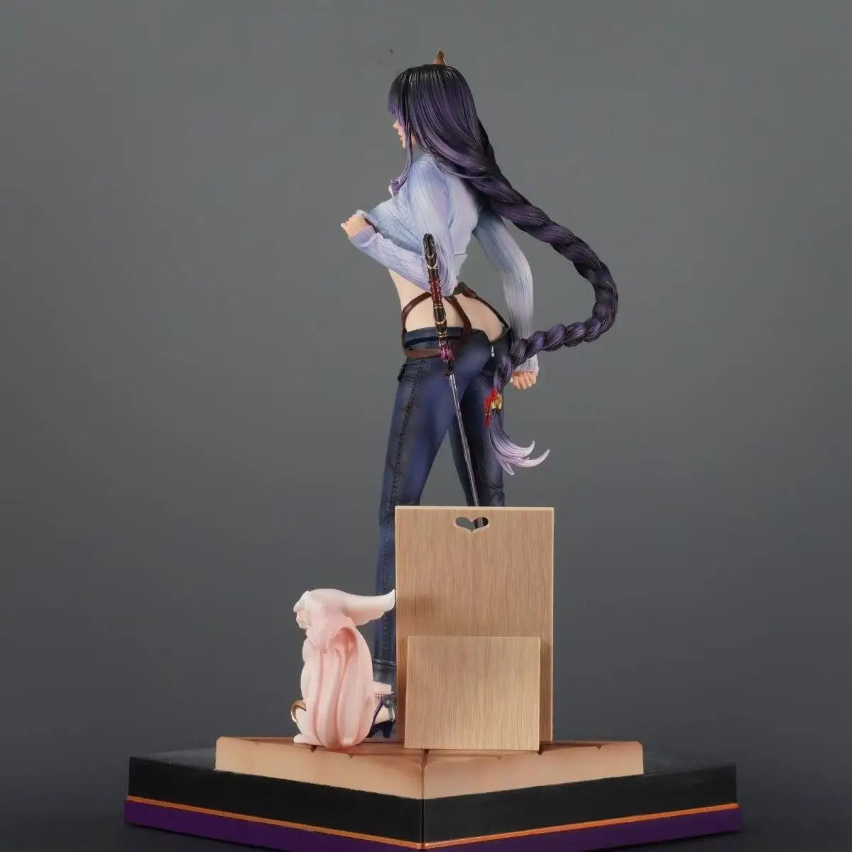 51cm New Genshin Impact Anime Figure Raiden Shogun Peripherals Model Beautiful Girl Statue Desktop Ornaments Birthday Gifts Toys