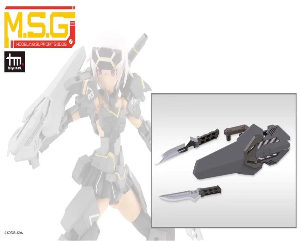 Kotobukiya Machine Girl 1/12 Soldier MW50J MW55J MSG Composite Dagger Shield Weapon Bag Model Fit 6'' Action Figure In Stock