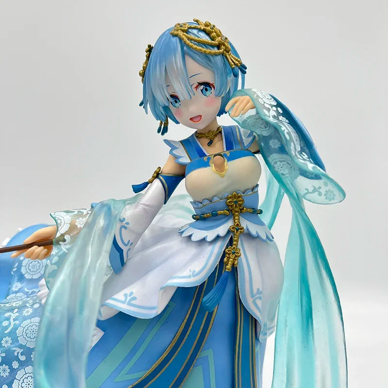 26cm Rem Hanfu Sexy Anime Figure Re:ZERO -Starting Life in Another World Rem Ram Action Figure Adult Collectible Model Doll Toys
