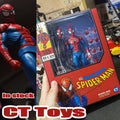 In Stock Ct Toys Spiderman Mafex 186 Scarlet Spider The Amazing Comic Version Anime Action Figure Model Figurine Toys Kids Gift