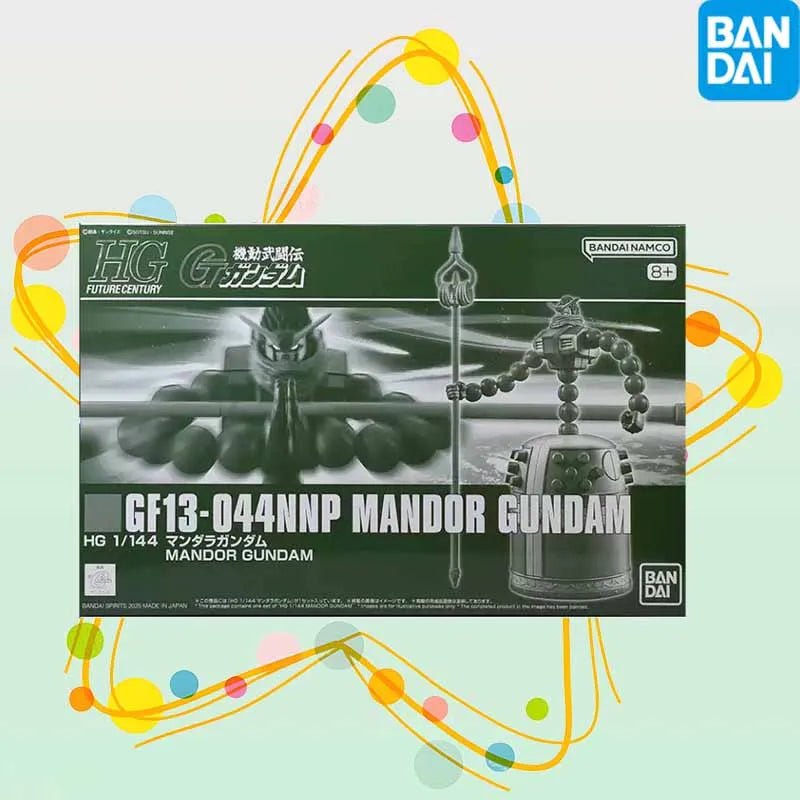 Bandai Officially Licensed HG Series Gundam GF13-044NNP MANDOR GUNDAM Anime Action Figure Assembly Model Toys Collectible Model