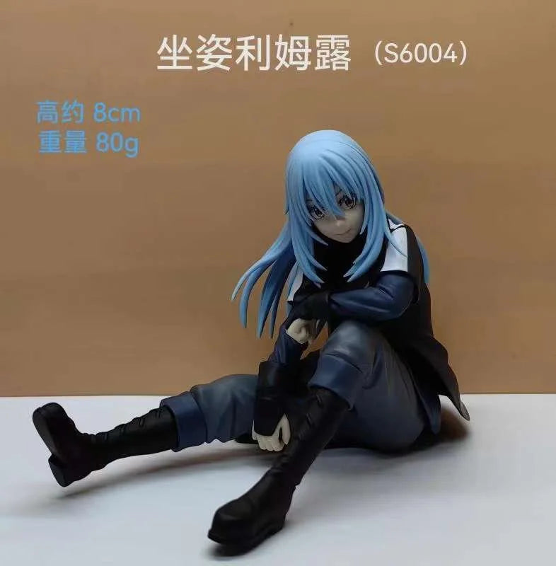 8,5CM Anime Tensei Shitara Slime Datta Ken Rimuru Tempest Figur 1/7 sitzendes Modell Shuna Shion Spielzeugpuppe Actionfigur PVC