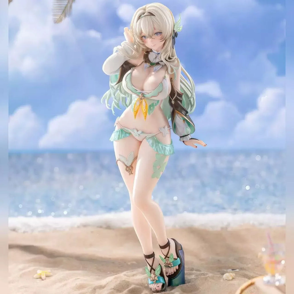 Anime Beautiful Girl Swimsuit Figure Liu Ying Honkai Star Rail Gk Model Beach Scene Statue Collectible Merchandise For Fans