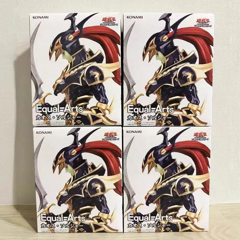 Bandai Original KONAMI Yu-Gi-Oh! Legion Black Luster Soldier Anime Figure Action Figurine Toys PVC Model Collection Doll Gift