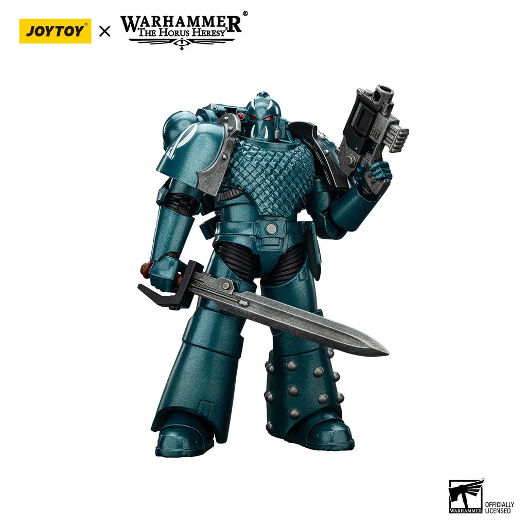 【In Stock】JOYTOY Warhammer 40K The Horus Heresy Alpha Legion Exodus Headhunter Prime Model Toy Gif 1/18 Action Figure