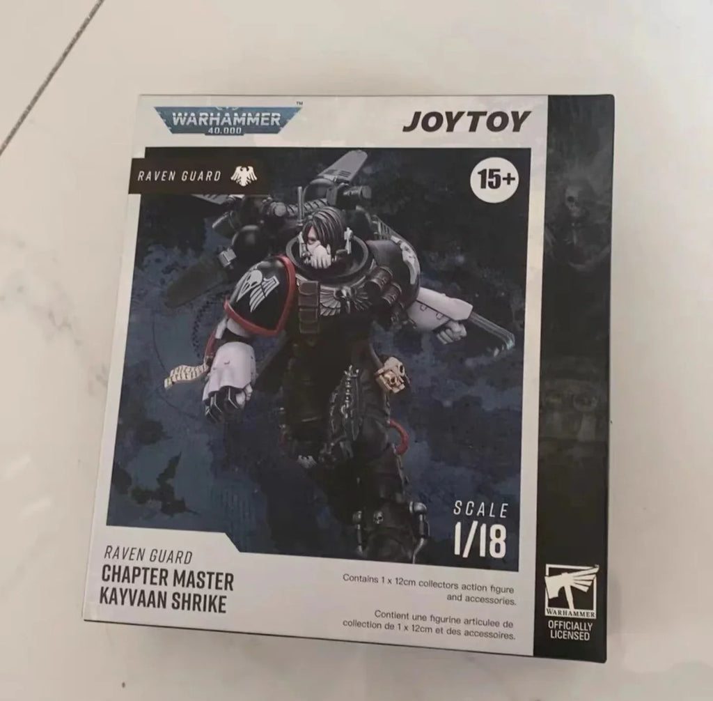 【MT】JOYTOY 1/18 Action Figure Warhammer 40K Raven Guard Chapter Master Kayvaan Shrike Model Toy Collection Series