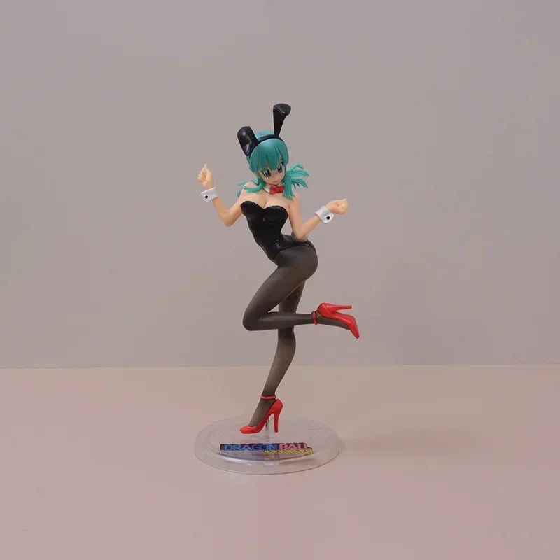 20CM Anime Model Dragon Ball Z Girl Boomer Bikini Military Uniform Figure Bulma Bunny Girl Figure Dragon Ball Z gIFT