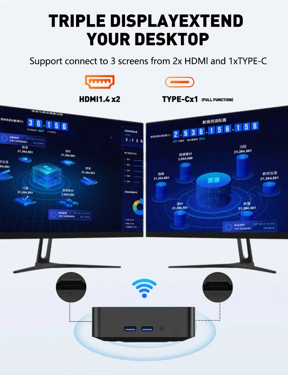 Mini PC Computer Windows 11 Pro Core i9 10980HK i9-9900 16GB RAM 1TB 2TB SSD  Gaming Computer 4K 60Hz Mini Desktop PC Portable