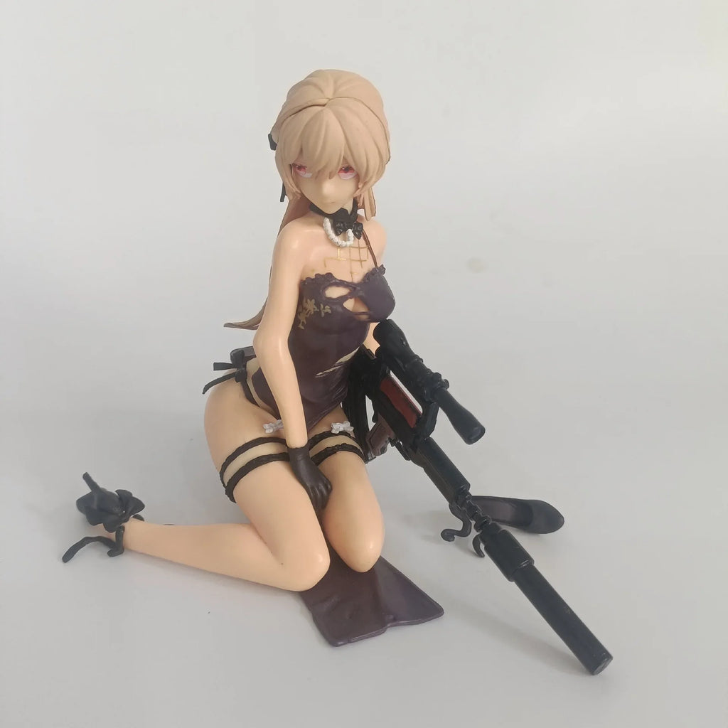 Game Girls Frontline OTS-14 sitting posture Action Figure PVC model Toys doll statue Desk Decor car ornament Collectible Gifts