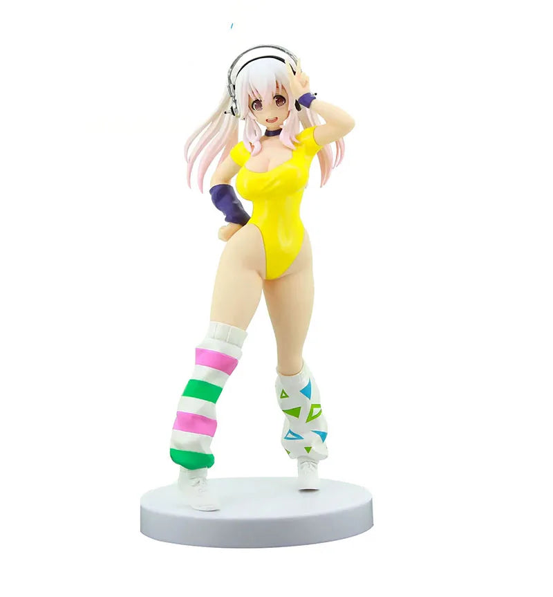 No box Japanese original anime figure  SUPER SONICO knight ver action figure collectible model toys for boys