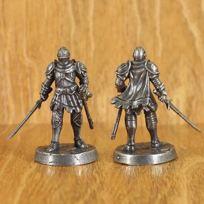 Brass knight statue, war legion soldier model, brass material, desktop decorations and collectibles, Christmas gifts