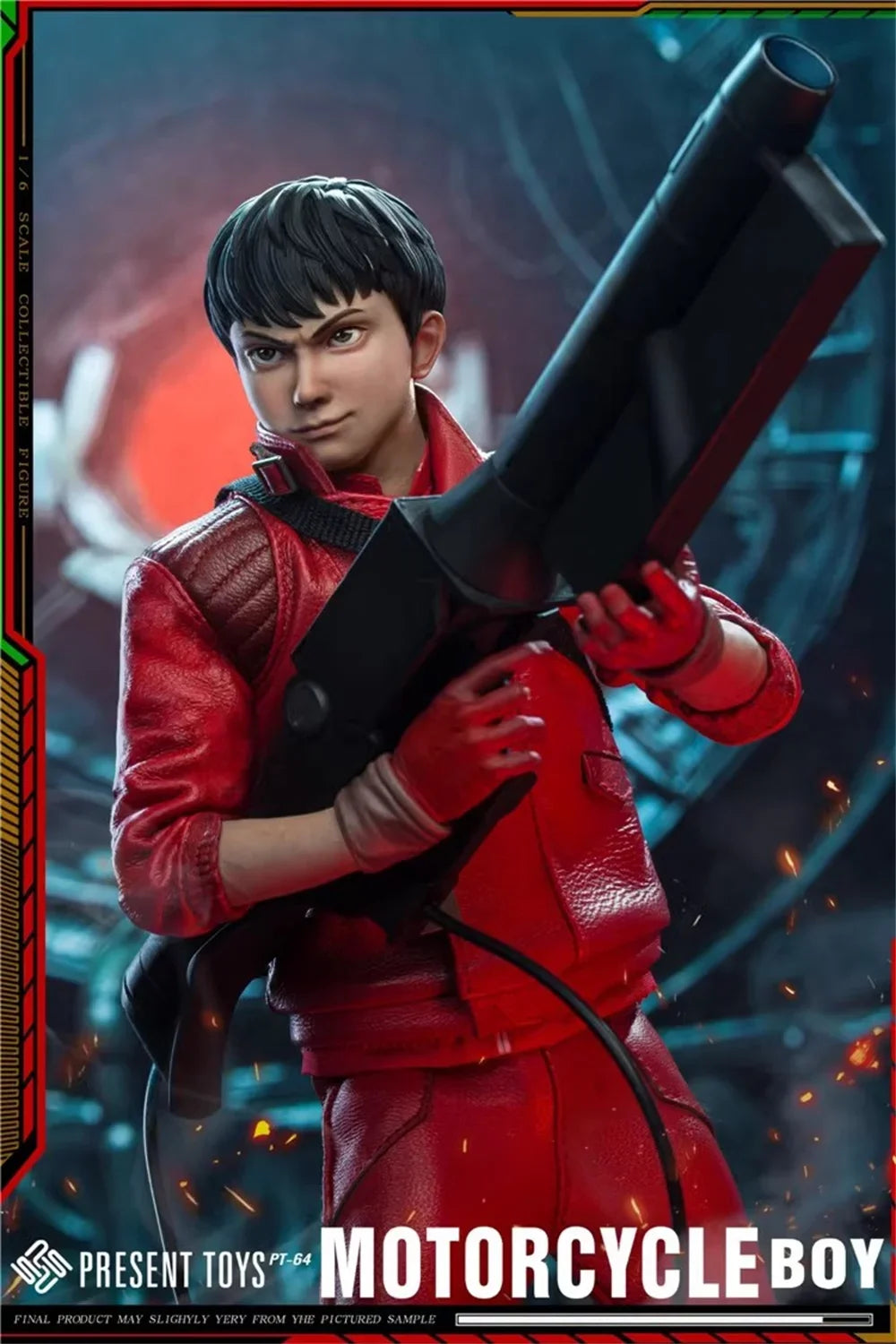 PRESENT TOYS PT-sp64 1/6 Scale Red Leather Jacket Motorcycle Boy Male Soldier Full Set for 12inches Action Figure Model Toys