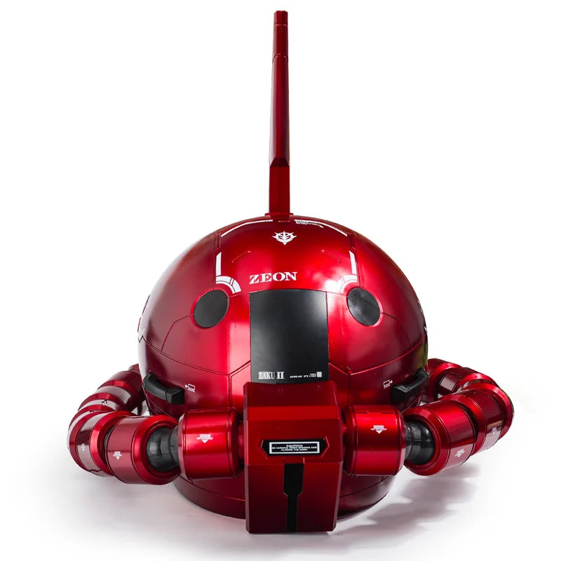 2026 New Mobile Suit Zaku Head Red Comet Led Light-Up Model Toy Anime Figure Collectible Decoration Wearable Helmet Holiday Gift