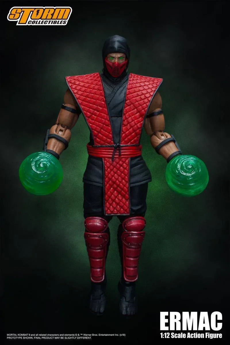 Storm Toys 1/12 Noob Saibot Rain Ermac Fighting Game Doll Series Men Soldier 6'' Action Figure Best Boys Collection Gift