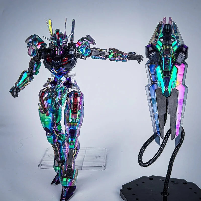 New Fm Laser Iridescent Aerial Assembly Model Kit Laser Cool Action Figures Desktop Ornament Boy Surprise Gift Collectible Toys
