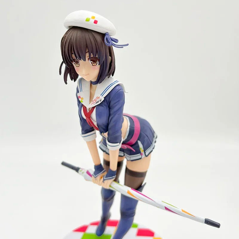 22cm Megumi Kato Racing Sexy Anime Figure Saekano How to Raise a Boring Girlfriend Fine Action Figure Megumi Kato Figurine Toys