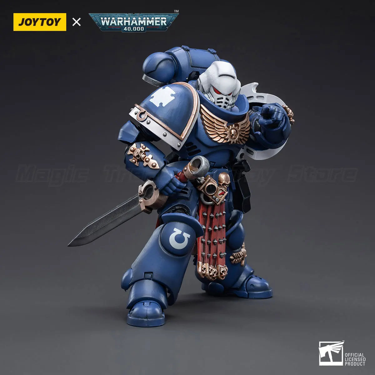 【In stock】 JOYTOY 1/18 Action figure warhammer 40k Ultramarines Primaris Assault Veteran Intercessor  Anime Ornaments Gifts