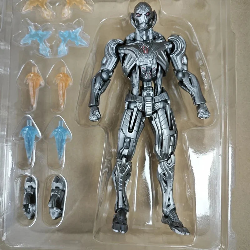 In Stock AC Factory Ultron Action Figures Toys Kaiyodo Amazing Yamaguchi Avengers Anime KO Model PVC Kids Gift