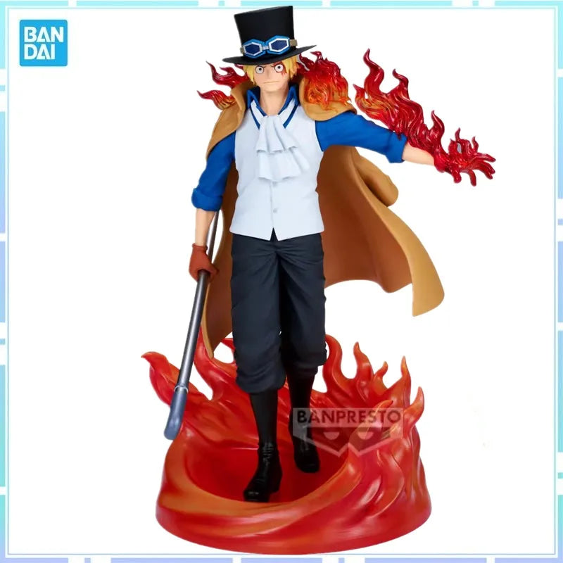 Bandai Original BANPRESTO Anime One Piece THE LOGIA SABO PVC Actionfigur Modell Sammelspielzeug Geschenke