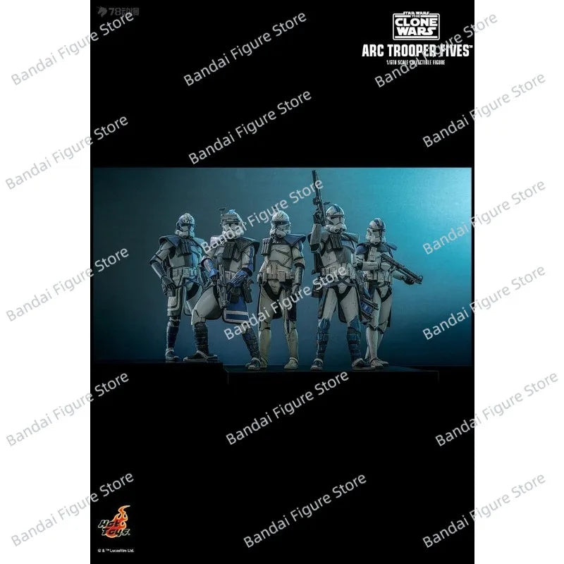 HOTTOYS HT TMS132 1/6 Collectible ARC TROOPER Fives Action Figure STAR WARS CLONES 12" Full Set Man Figurine Gifts Model