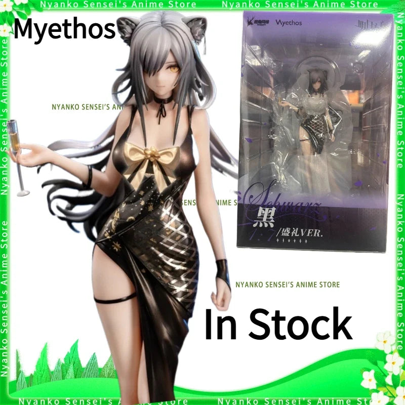 In Stock Myethos Arknights Schwarz Ceremony Ver. 1/7 Figure Anime Model Trendy Toys Desktop Doll Collectibles